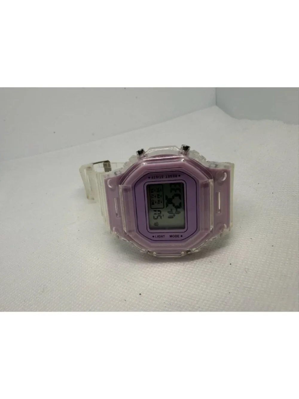 Retro Digital Stainless Steel Sports Military Watch Waterproof Electronic Pink